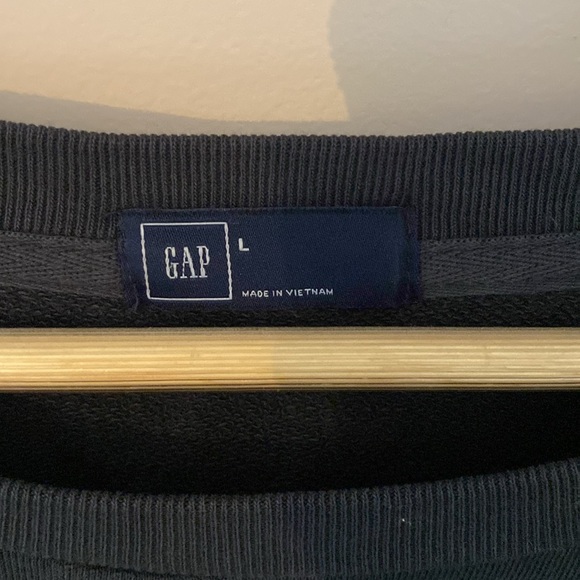 Gap black lace sweatshirt size Large - Picture 4 of 7